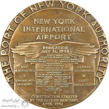 مدال فرودگاه بین المللی نیویورک 1948 - AU - آمریکا مدال فرودگاه بین المللی نیویورک 1948 - AU - آمریکا