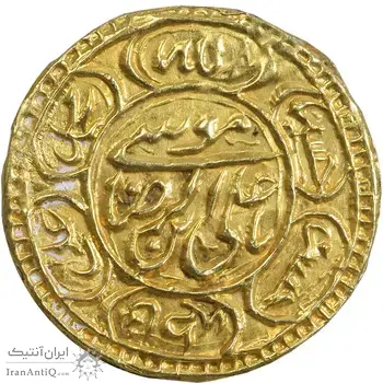 سکه پولکی طلا امام رضا (ع) - AU - ناصرالدین شاه