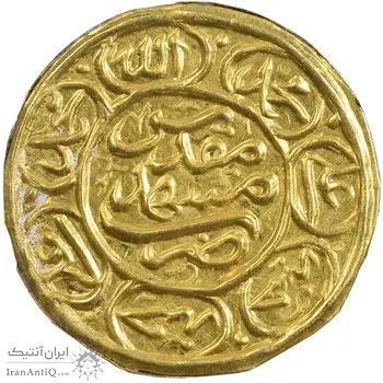 سکه پولکی طلا امام رضا (ع) - AU - ناصرالدین شاه
