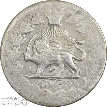 سکه 2000 دینار 131 خطی (دو ضرب) - VF35 - مظفرالدین شاه