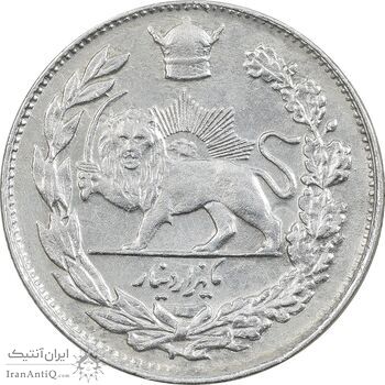سکه 1000 دینار 1307 تصویری - AU53 - رضا شاه
