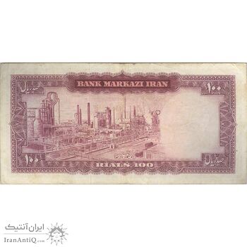 اسکناس 100 ریال 1342 - تک - VF25 - محمد رضا شاه