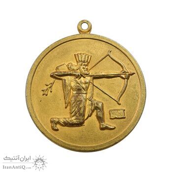 مدال آویز ستاد ارتشتاران (کماندار) طلایی - AU - محمدرضا شاه