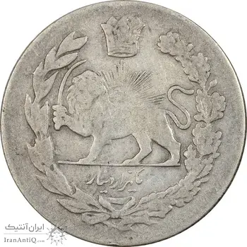 سکه 1000 دینار 1336 تصویری (سایز بزرگ) - VF30 - احمد شاه