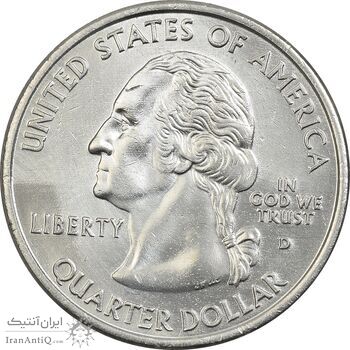 سکه کوارتر دلار 2000D ایالتی (ویرجینیا) - AU - آمریکا