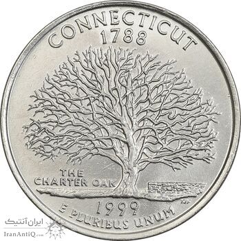 سکه کوارتر دلار 1999D ایالتی (کنکتیکت) - AU - آمریکا