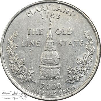 سکه کوارتر دلار 2000D ایالتی (مریلند) - EF - آمریکا