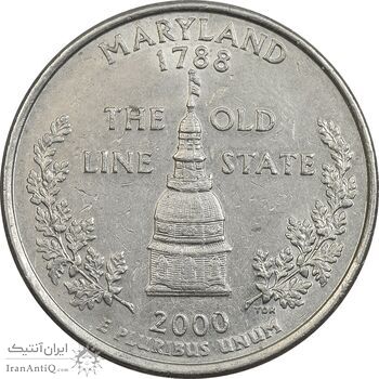 سکه کوارتر دلار 2000D ایالتی (مریلند) - EF - آمریکا