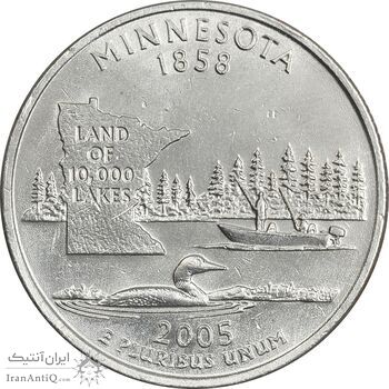 سکه کوارتر دلار 2005D ایالتی (مینسوتا) - AU - آمریکا