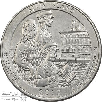 سکه کوارتر دلار 2017P (جزیره الیس) - AU - آمریکا سکه کوارتر دلار 2017P (جزیره الیس) - AU - آمریکا