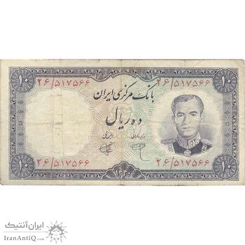 اسکناس 10 ریال 1340 - تک - VF20 - محمد رضا شاه