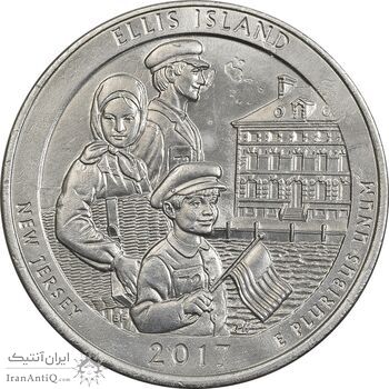 سکه کوارتر دلار 2017P (جزیره الیس) - AU - آمریکا سکه کوارتر دلار 2017P (جزیره الیس) - AU - آمریکا