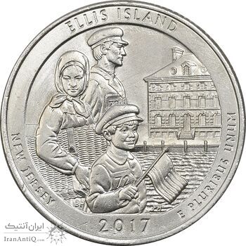 سکه کوارتر دلار 2017P (جزیره الیس) - AU - آمریکا سکه کوارتر دلار 2017P (جزیره الیس) - AU - آمریکا