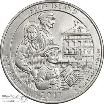 سکه کوارتر دلار 2017P (جزیره الیس) - AU - آمریکا سکه کوارتر دلار 2017P (جزیره الیس) - AU - آمریکا