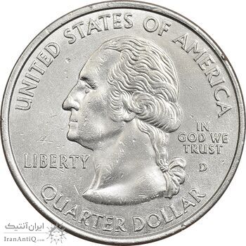 سکه کوارتر دلار 2001D ایالتی (رود آیلند) - AU - آمریکا