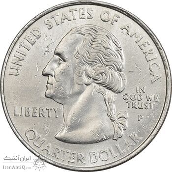 سکه کوارتر دلار 2001P ایالتی (رود آیلند) - AU - آمریکا