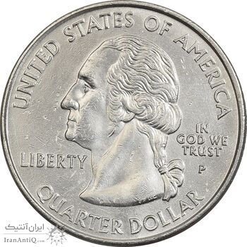 سکه کوارتر دلار 2000P ایالتی (ماساچوست) - AU - آمریکا