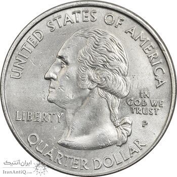 سکه کوارتر دلار 2000P ایالتی (ماساچوست) - AU - آمریکا