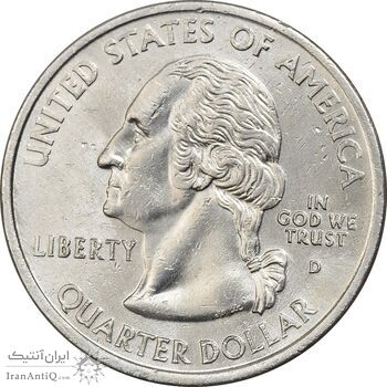 سکه کوارتر دلار 2000D ایالتی (ماساچوست) - AU - آمریکا