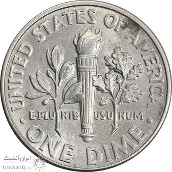 سکه 1 دایم 2010P روزولت - AU58 - آمریکا سکه 1 دایم 2010P روزولت - AU58 - آمریکا