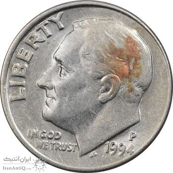 سکه 1 دایم 1994P روزولت - EF45 - آمریکا سکه 1 دایم 1994P روزولت - EF45 - آمریکا