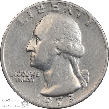 سکه کوارتر دلار 1973 واشنگتن - EF40 - آمریکا سکه کوارتر دلار 1973 واشنگتن - EF40 - آمریکا