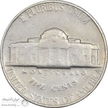 سکه 5 سنت 1964 جفرسون - VF35 - آمریکا