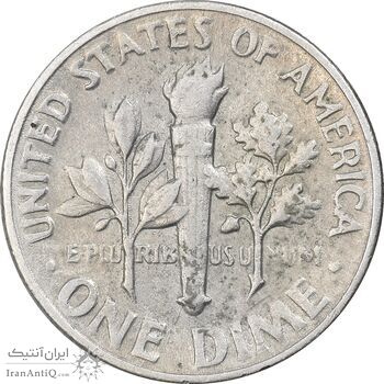 سکه 1 دایم 1965 روزولت - EF40 - آمریکا سکه 1 دایم 1965 روزولت - EF40 - آمریکا