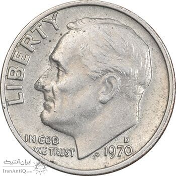 سکه 1 دایم 1970D روزولت - EF40 - آمریکا سکه 1 دایم 1970D روزولت - EF40 - آمریکا