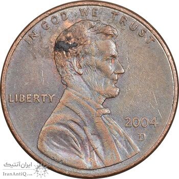 سکه 1 سنت 2004D لینکلن - EF45 - آمریکا