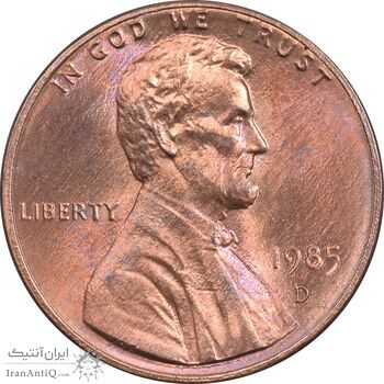 سکه 1 سنت 1985D لینکلن - MS65 - آمریکا