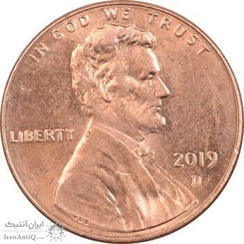 سکه 1 سنت 2019D لینکلن - MS63 - آمریکا