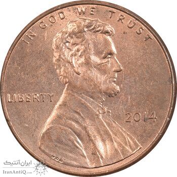 سکه 1 سنت 2014 لینکلن - MS61 - آمریکا