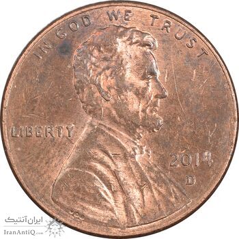 سکه 1 سنت 2014D لینکلن - AU55 - آمریکا