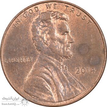 سکه 1 سنت 2014 لینکلن - AU55 - آمریکا
