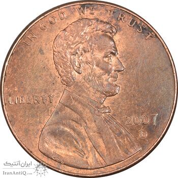 سکه 1 سنت 2007D لینکلن - MS61 - آمریکا