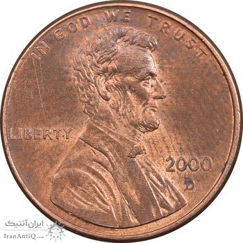 سکه 1 سنت 2000D لینکلن - MS61 - آمریکا