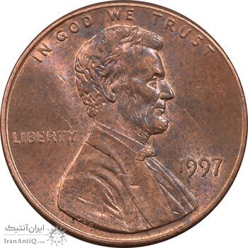 سکه 1 سنت 1997 لینکلن - AU58 - آمریکا