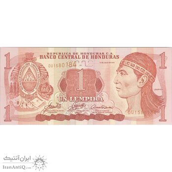 اسکناس یک لمپیرا 2006 (بدون نوار عمودی) جمهوری - تک - UNC64 - هندوراس