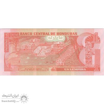اسکناس یک لمپیرا 2012 (با نوار عمودی) جمهوری - تک - UNC63 - هندوراس