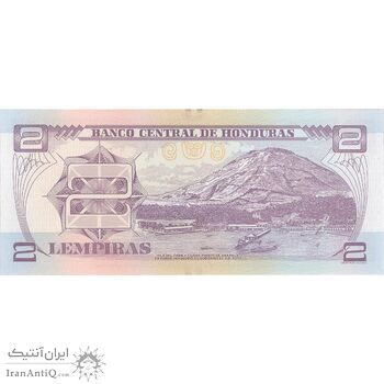 اسکناس 2 لمپیرا 2012 جمهوری - تک - UNC63 - هندوراس
