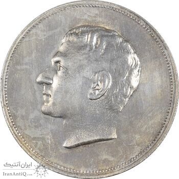 مدال نقره بیست و پنجمین سال سلطنت 1344 - UNC - محمدرضا شاه