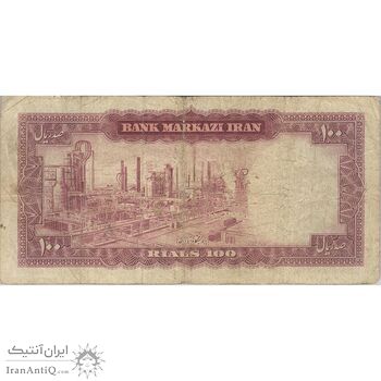اسکناس 100 ریال 1342 - تک - VF25 - محمد رضا شاه