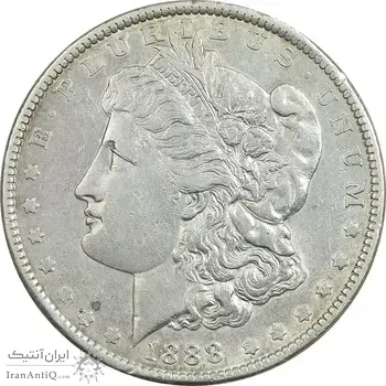 سکه یک دلار 1888 مورگان - EF40 - آمریکا