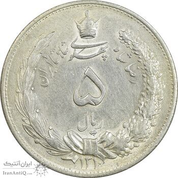 سکه 5 ریال 1310 - AU58 - رضا شاه