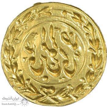 سکه طلا پولکی امام رضا (ع) - UNC - ناصرالدین شاه