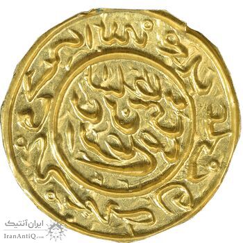 سکه طلا پولکی امام رضا (ع) 1314 - AU - مظفرالدین شاه