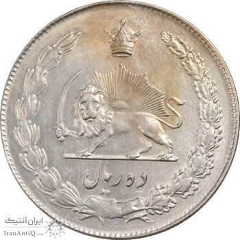 سکه 10 ریال 1344 - MS61 - محمد رضا شاه