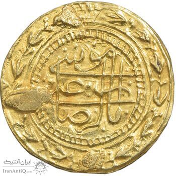 سکه طلا پولکی امام رضا (ع) - EF - مظفرالدین شاه