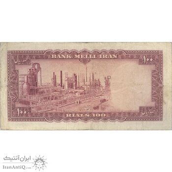 اسکناس 100 ریال 1333 - تک - VF30 - محمد رضا شاه